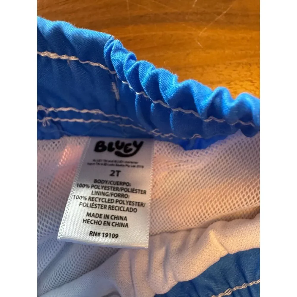 bluey Toddler Swim Trunks Size 2T